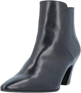 Женские стильные ботильоны YDN с заостренным носком и молнией, на низком массивном каблуке, модная повседневная обувь, короткие ботинки для зимы и осени, для девушек и женщин, размеры 4-16 US, Black