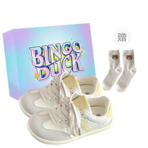 BINGO DUCK Скользоустойчивые женские скейтерские кеды низкие бежево-желтые+эксклюзивная коробка для обуви+подарочные носки, цвет Beige Yellow+Exclusive Shoe Box+Gift Socks