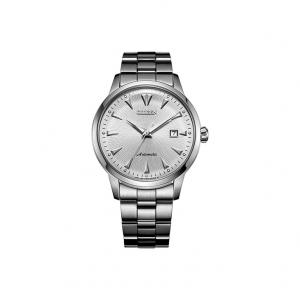 CITIZEN Часы Automatic Mechanical Movement Stainless Steel Strap Japanese / Korean Watch Men's Watch Silver Dial, White Dial