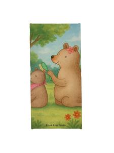 Mr. & Mrs. Panda Пляжное полотенце для детей с изображением медведя, без надписи, пастельно-серого цвета