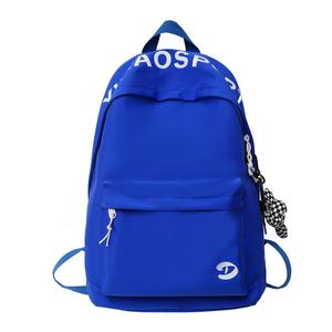 Deli Bear Нейлоновый рюкзак унисекс черный синий белый оранжевый, Blue with Checkerboard Charm