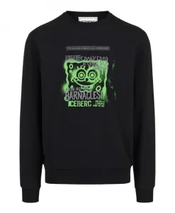 Облегающая толстовка с круглым вырезом Iceberg, черный