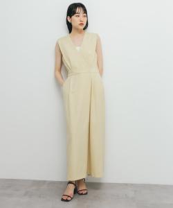 Джемпер-платье с запахом Cache-coeur Kbf, цвет Custard