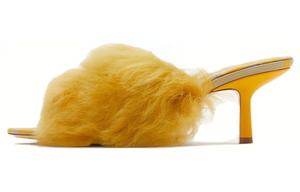 Сандалии Burberry с открытым носком, коричневый