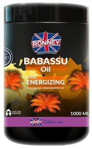 Бодрящая маска для волос с маслом бабассу, 1000 мл Ronney, Babassu Oil