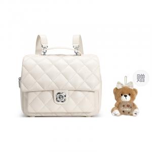 Рюкзак из искусственной кожи, большой размер, женский, разноцветный Just Star, coconut milk белый