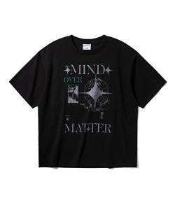 Футболка с коротким рукавом, принт Mind Verdnt, черная
