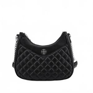 Женская черная мюли Auburn Y2K веганская двойная стеганая сумка через плечо Like Dreams