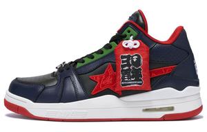 Кроссовки A BATHING APE Bape Skateboarding Shoes Women's Low-top Black/Blue, черный/синий