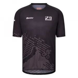Джерси Santini UCI MTB World Championships 2025 short sleeve, черный