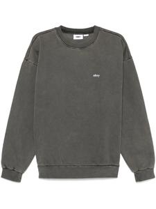 Толстовка со строчными буквами Obey, серый