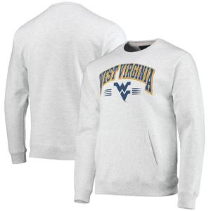 Мужская лига университетской одежды, серая толстовка с карманами и карманами для альпинистов Западной Вирджинии
