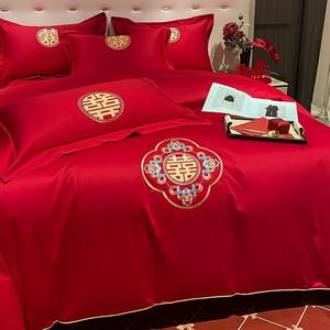 LUOLAI HOME Комплект постельного белья 1,8 м, 4 предмета: пододеяльник 200x230 см, простыня, 2 наволочки, цвет Qinse