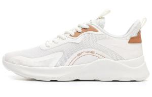 Дышащие легкие и износостойкие мужские низкие кроссовки для бега Erke бело-коричневые