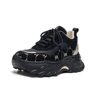 HR Женские кроссовки Low Top Chunky черные золотые