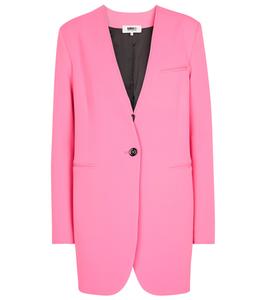 Однобортный блейзер MM6 Maison Margiela, Neon Pink