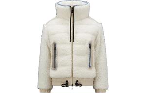 Moncler Grenoble Пуховая флисовая куртка, White