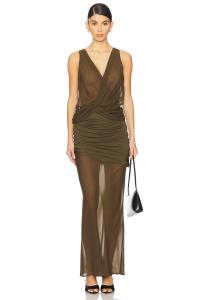 Платье миди от марианны марин L'Academie, зеленый