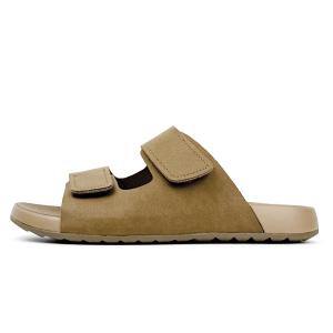 ROYAL FAMILY Тапочки-слайды мужские, устойчивые к запахам, цвет: земляной желтый