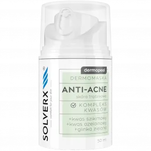 Solverx Dermopeel маска для лица против прыщей, 50 мл