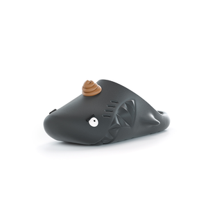 Удобные сандалии Sharkicks Mule с закрытым носком унисекс HelloSlippers, Black