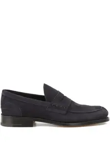 Замшевые пенни-лоферы Tricker'S, синий