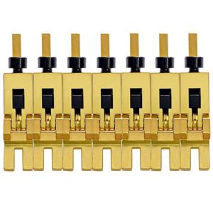 Аутентичный комплект седла Floyd Rose 1000 Series Pro с 7 струнами — сатиновое золото 1000 Series Pro 7 String Saddle Set