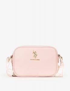 Сумка через плечо на молнии U.S. Polo Assn., розовый