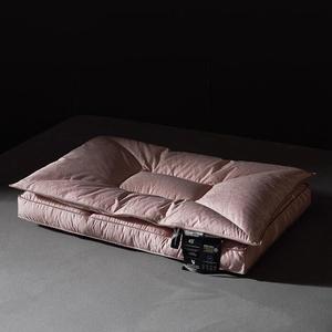 LMMDHUSV Подушка из гусиного пера и пуха с жаккардовым чехлом, набор 2 шт Pink