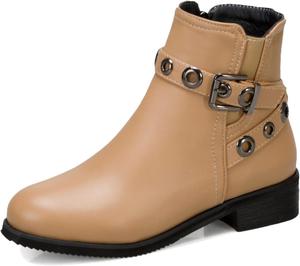 Женские ботинки Lymphvity на щиколотку с низким массивным каблуком, челси, с боковой молнией, на резинке, осенние короткие ботинки, Khaki