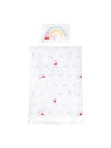 Roba Комплект постельного белья Peppa Pig, хлопок, 100 x 135 см - белый/розовый