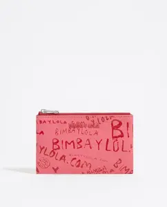 Женский кошелек с гравировкой под крокодила Bimba Y Lola, розовый
