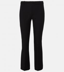 Брюки-сигареты Umanita из смесового хлопка 'S MAX MARA, черный