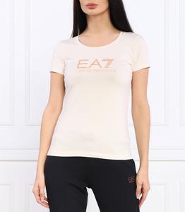 Футболка EA7 Slim Fit, экрю