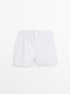 Полосатые боксеры из 100% хлопка Massimo Dutti, grey