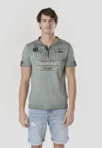 Футболка с коротким рукавом и принтом Koroshi, Kaki Khaki