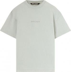 Футболка Palm Angels Reverse Logo Print T-Shirt 'Light Grey', серый
