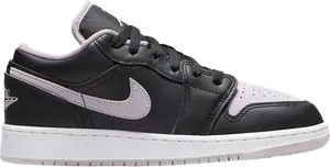 Кроссовки Air Jordan 1 Low SE GS Black Iced Lilac, черный