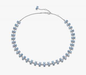 Колье Pandora Bridgerton Blue Bow, серебро