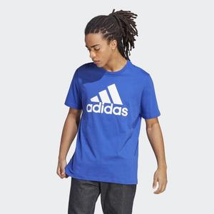 Футболка из одинарного джерси с большим логотипом Essentials ADIDAS, цвет blau