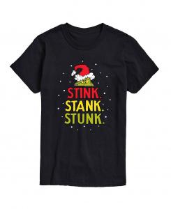 Мужская футболка с рисунком dr. seuss the grinch stink stank stunk AIRWAVES, черный