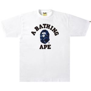 Футболка BAPE Color Camo College Tee 'White/Navy', белый