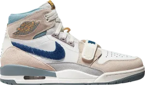 Кроссовки Jordan Legacy 312 Corduroy Swoosh - White Mystic Navy, белый