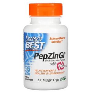 Комплекс цинк-L-карнозина PepZin GI Doctor's Best, 120 растительных капсул