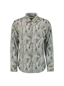 Рубашка на пуговицах классического кроя No Excess, серо-коричневый/темно-серый