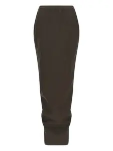 Платье Crossover elastic-waistband skirt Rick Owens, серый