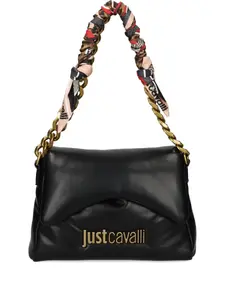 Сумка на плечо с цепочкой Just Cavalli, черный