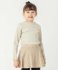 Ребристый топ с круглым вырезом Ever Closet, цвет Moon Gray