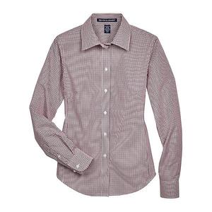 Женская рубашка в клетку Crown Collection Devon & Jones, Burgundy