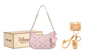 Disney Женская кожаная сумка через плечо, Pink+Exquisite Pendant